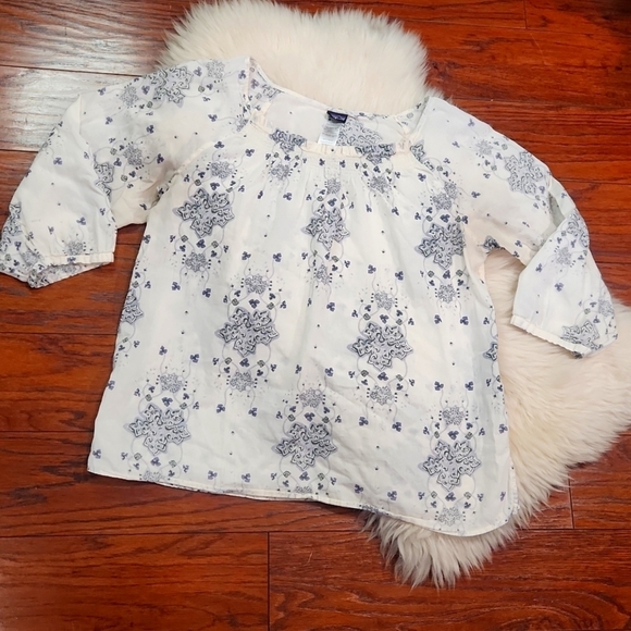 Patagonia Tops - Patagonia Cotton Peasent Smocked Front Blouse